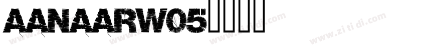 AanaarW05字体转换