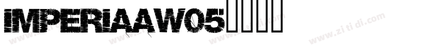 ImperiaAW05字体转换