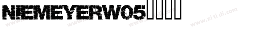 NiemeyerW05字体转换