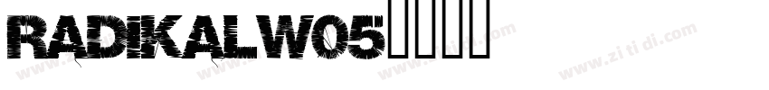 RadikalW05字体转换