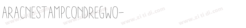 AracneStampCondRegWO字体转换 AracneStampCondRegWO字体转换