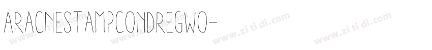 AracneStampCondRegWO字体转换 AracneStampCondRegWO字体转换