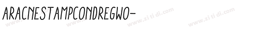 AracneStampCondRegWO字体转换 AracneStampCondRegWO字体转换