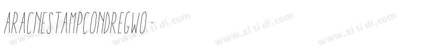 AracneStampCondRegWO字体转换 AracneStampCondRegWO字体转换