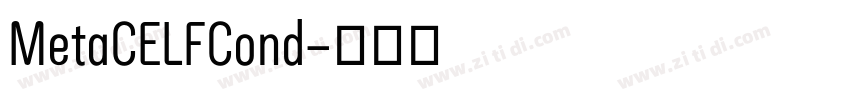 MetaCELFCond字体转换