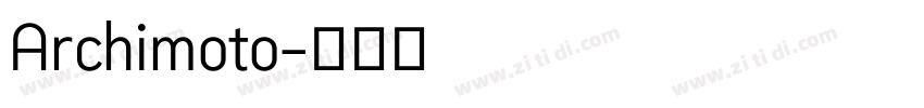 Archimoto字体转换