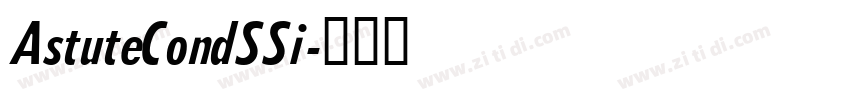 AstuteCondSSi字体转换