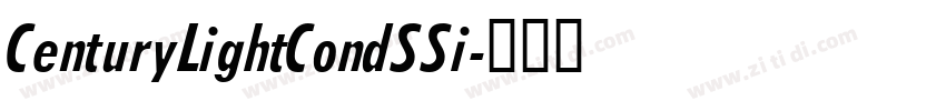 CenturyLightCondSSi字体转换