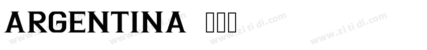 Argentina字体转换