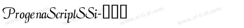 ProgenaScriptSSi字体转换