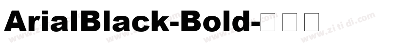 ArialBlack-Bold字体转换