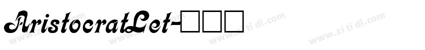 AristocratLet字体转换