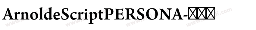 ArnoldeScriptPERSONA字体转换