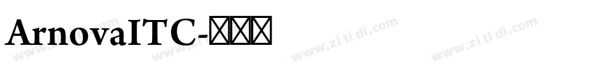 ArnovaITC字体转换