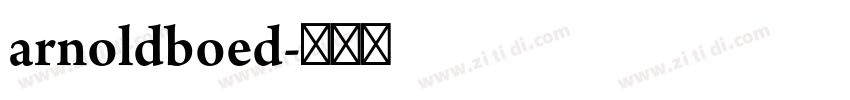 arnoldboed字体转换