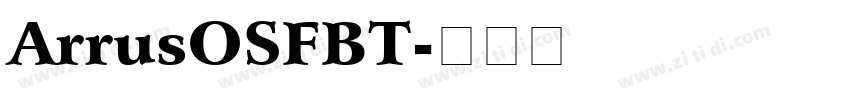 ArrusOSFBT字体转换