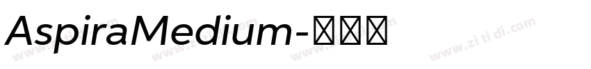 AspiraMedium字体转换