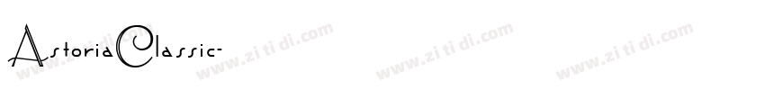 AstoriaClassic字体转换