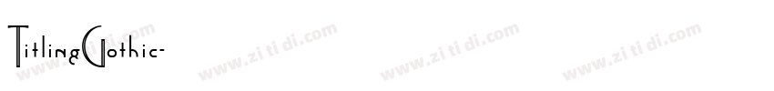 TitlingGothic字体转换