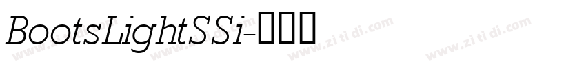 BootsLightSSi字体转换
