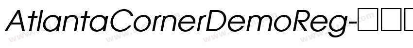AtlantaCornerDemoReg字体转换