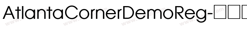 AtlantaCornerDemoReg字体转换