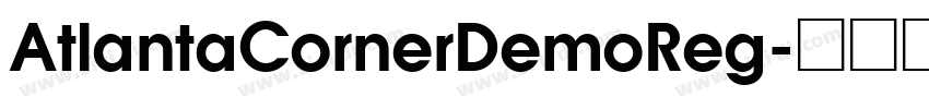 AtlantaCornerDemoReg字体转换