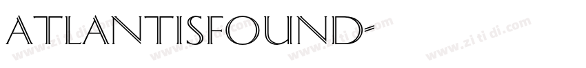 AtlantisFound字体转换