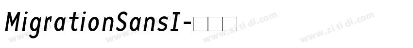 MigrationSansI字体转换