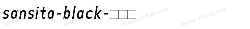 sansita-black字体转换