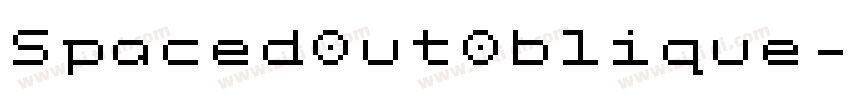 SpacedOutOblique字体转换