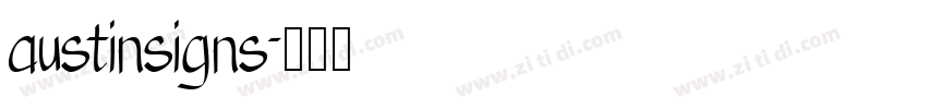 austinsigns字体转换