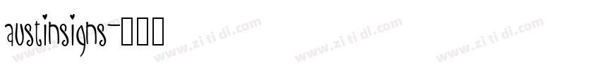 austinsigns字体转换
