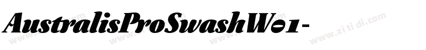 AustralisProSwashW01字体转换