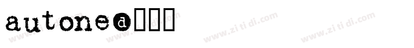 autone字体转换
