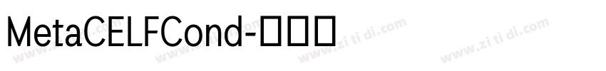 MetaCELFCond字体转换