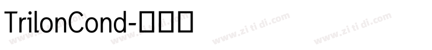 TrilonCond字体转换
