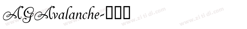 AGAvalanche字体转换
