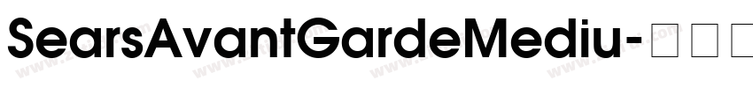 SearsAvantGardeMediu字体转换