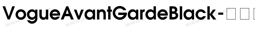 VogueAvantGardeBlack字体转换