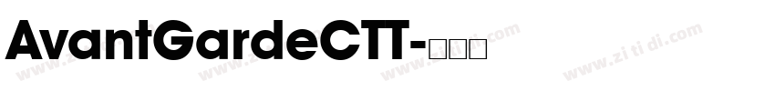 AvantGardeCTT字体转换