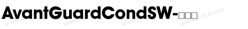 AvantGuardCondSW字体转换