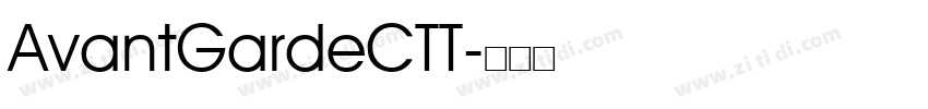 AvantGardeCTT字体转换