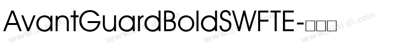 AvantGuardBoldSWFTE字体转换