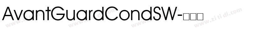 AvantGuardCondSW字体转换
