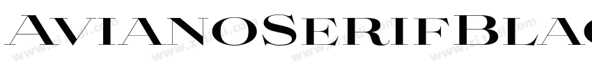 AvianoSerifBlack字体转换