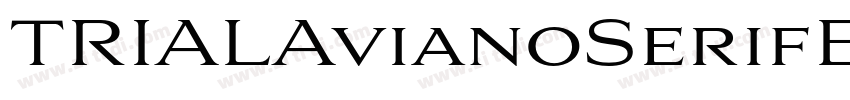 TRIALAvianoSerifBold字体转换