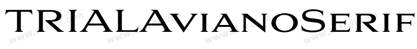 TRIALAvianoSerifBold字体转换