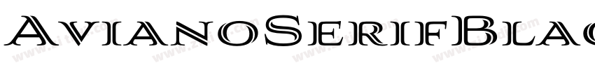 AvianoSerifBlack字体转换