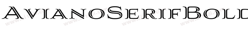 AvianoSerifBold字体转换